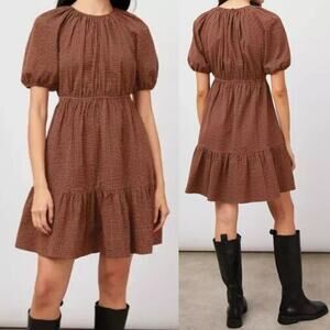 Rails Khloe Gingham Russet Dress size Small